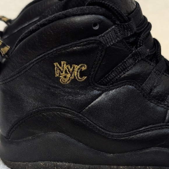 Air Jordan Black and Gold Women's Sneakers - Picture 4 of 8